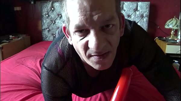 crossdressing bisexual sissy will suck your cock like this rubber one if you fuck his ass