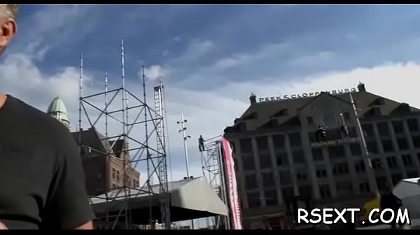 Lewd old dude takes a journey in amsterdam'_s redlight district