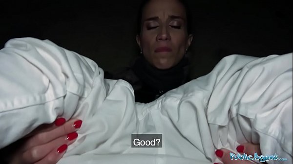 Public Agent Night time outdoor sex at the station