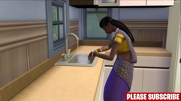 beau-fils rentre du travail et trouve sa mère dans son lit. Puis il la baise en pensant qu'elle ne le reconnaîtra pas à cause du masque sur son visage | Maman et fils indiens