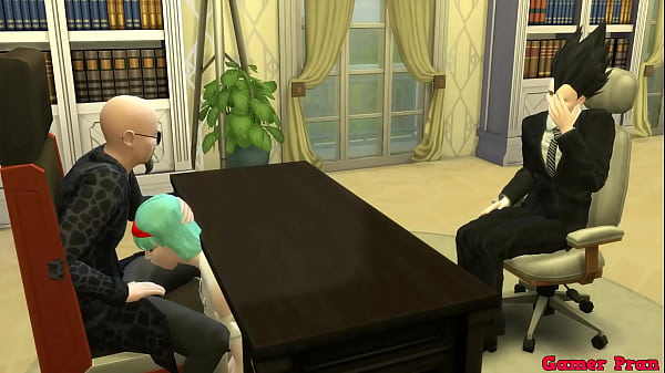 Slave Servants Episode 5 Bulma Beautiful Wife Sucks Her Husband's Boss's Cock in Front of Him He Doesn't Realize Netorare Dragon Ball Hentai