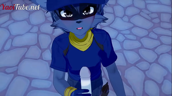 Sly Cooper Furry Yiff Yaoi - Fox x Sly Cooper, sega, pompino e anale con sborrate multiple