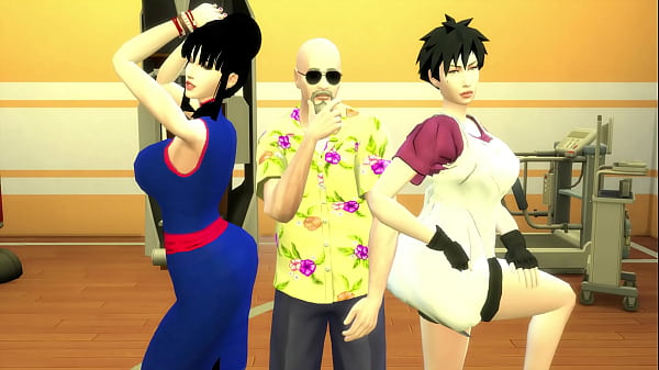 Perverted Master Roshi Sexually Trains Chchi Milk and Videl Beautiful Wives Dragon Ball Hentai