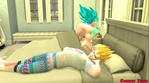Dragon Ball Porn Hentai Goku fickt Bulma neben Vegeta als heiße Ehefrau und untreu ihrem Cuckold-Ehemann NTR