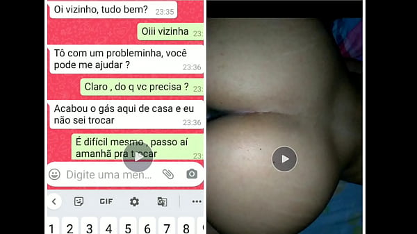 Naughty neighbor asked to exchange g&aacute_s via WhatsApp and ended up receiving milk in bed (Safada Story)