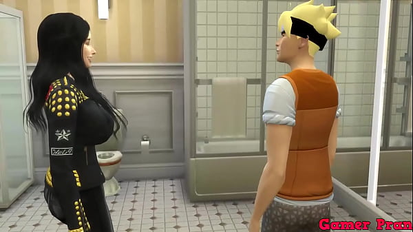 Sexo Grupal Cap 6 Naruto y su Madrastra Hinata y su Conocida Hanabi no pueden salir del baño y terminan teniendo una reunión con su Vecina