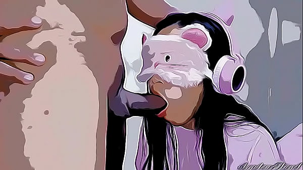 Mia nipote è molto stupida, l'ho ingannata con un lecca-lecca per metterle il cazzo in bocca, parte 1 - Cartone animato