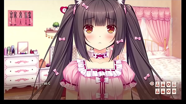 Scena di sesso al cioccolato nel paradiso dei gatti Nekopara