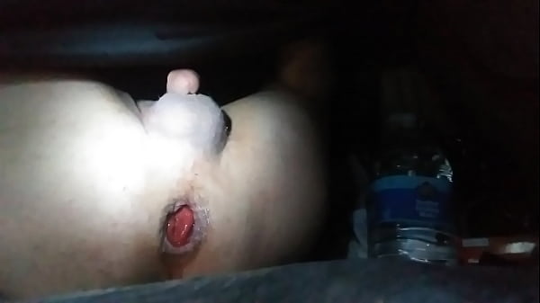 B. culo spalancato e prolasso da parte di un grosso cetriolo