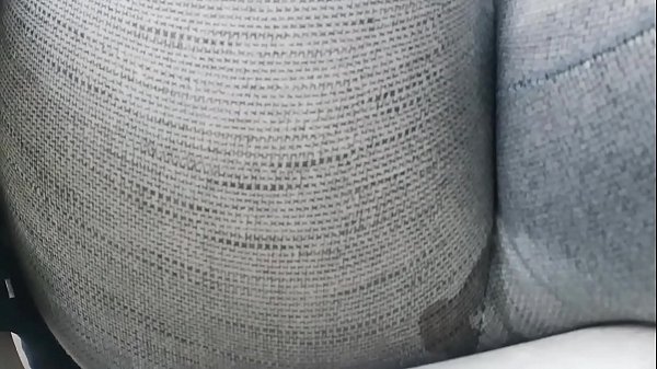 I show my tits in a public garden and then piss inside my tight pants