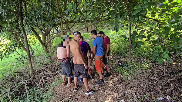 Orgy on the trail - Hot bitching in the woods - Part 01