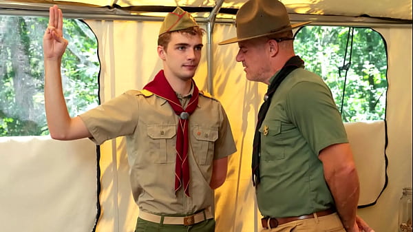 My name is Blond, James Blond. Today I was about to take the pledge. Little did I know that I was about to lose my virginity to my scout master Dillon Stone!