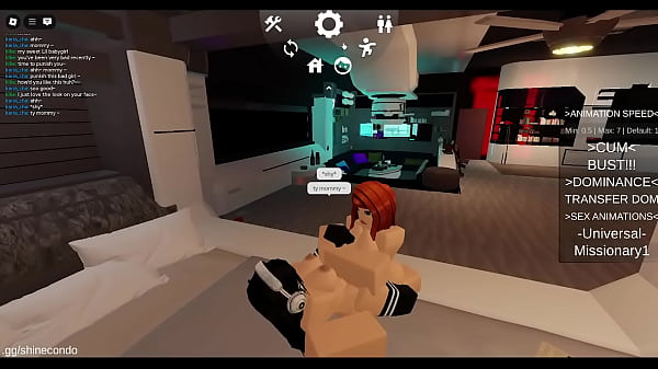 futa fucking a slut in roblox condo