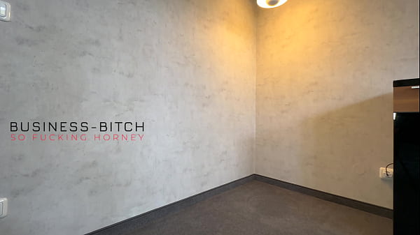 hot office secretary in stockings and high heels and boss have passionate lunch break sex on the wall creampie - business-bitch