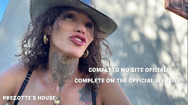 The guy's big dick went all the way inside Sabrina Prezotte, the most naughty active trans woman in Brazil.