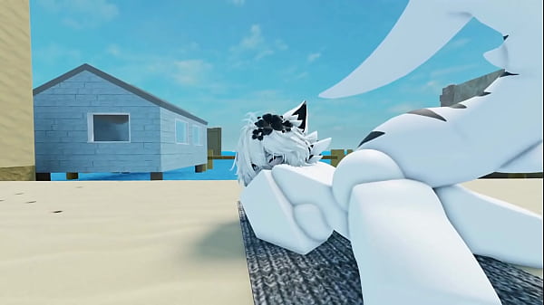 Shark going all out on the beach || Roblox