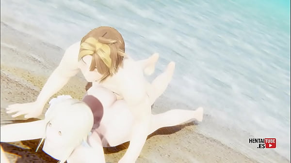 Genshin Impact Hentai - Lumine is fucked in the beach - Asian Japanese Anime Manga Porn