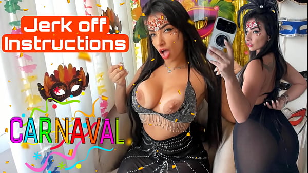 La famosa pornostar latina EMANUELLY RAQUEL che parla sporco e alcune istruzioni per masturbarsi con joi caldo. TEASING E BLOWJOB IN MOOD DI CARNEVALE
