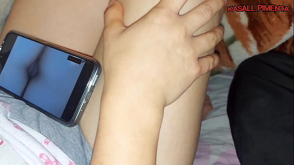 This is what happens when a half-sister watches porn, her pussy flashes, the white girl can't resist giving a handjob and asking to fuck her until her pussy cums