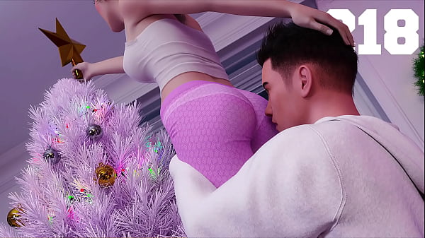 作为 DIK #218 - 黑发女大学生将我的头塞进她的屁股，同时她把星星放在树上