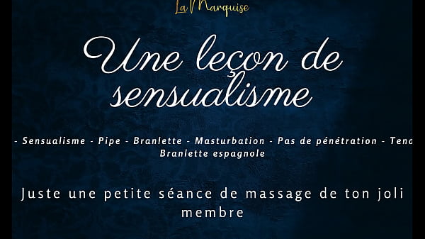 Una lezione di sensualità: audio francese in assolo e lodi di una delicata sega