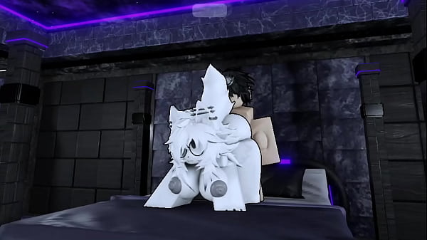 Ich hämmere meine heiße, pelzige Roblox-Schlampe