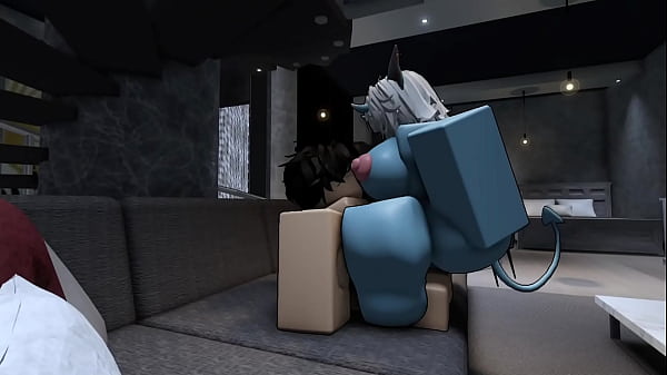 Having rough Roblox sex with hot demon