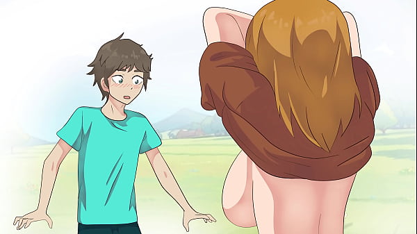 ¡La campesina de Minecraft le muestra las tetas a Steve! Hentai, Dibujos animados, Parodia!