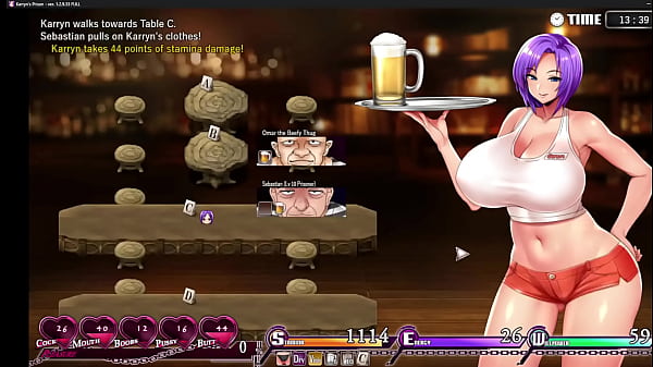 Nhà tù Karryns Phần 3 Công việc phục vụ bàn và mút ngón tay, Trò chơi hoạt hình cai ngục gợi cảm