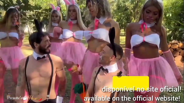 Watch Big Trans Orgy, several trans bunnies went after the carrot and ended up meeting two sweet tooths along the way.