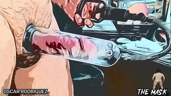 74 Oscar Rodriguez. In Cartoon, Comics habe ich mit einer Handpumpe meinen Schwanz aufgepumpt.