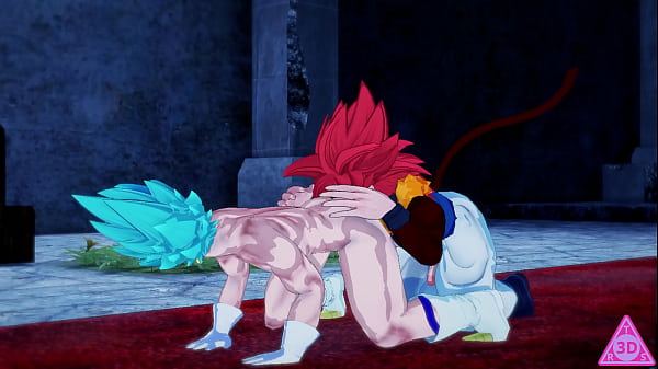 Gogeta und Vegito lutschen sich gegenseitig den Schwanz