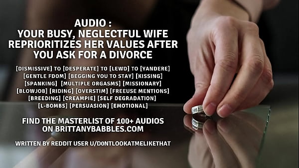 Audio: Your Busy, Neglectful Wife Reprioritizes Her Values After You Ask for a Divorce
