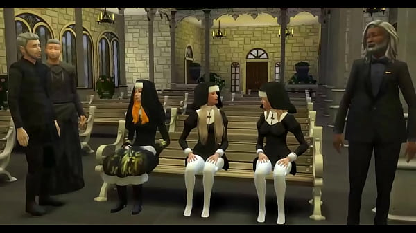 Perverse Religion of Catholic Parents Deceive and Fuck the New Innocents Teaching Them the Consequences of Sin in the Temple 3D Porn Hentai