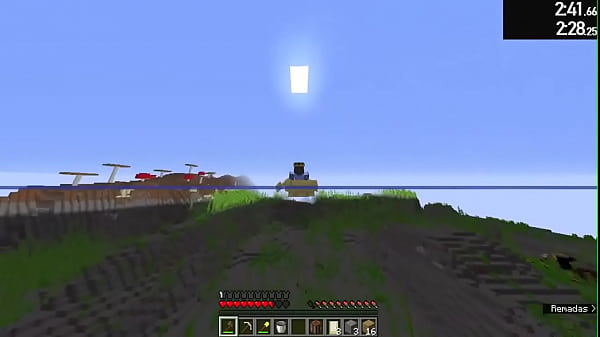 Speedrun de minecraft doideira