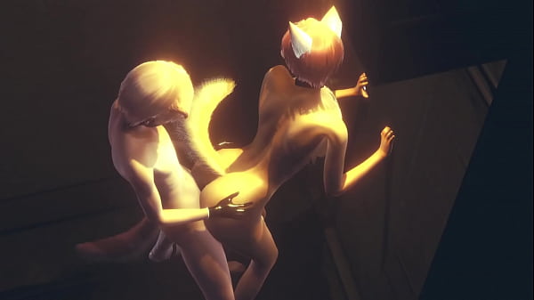 Furry Yaoi - Fox fa una sega al ragazzo e poi lo scopa contro il muro in un vicolo - Anime Manga Asian Japanese Game Porn Gay