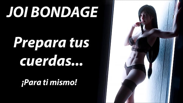 JOI SelfBondage. Strap, knots and ties on your body.