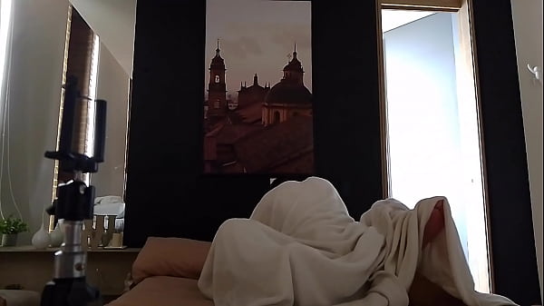 She asks me to put the sheet down so I can fuck her pussy in missionary, I make love to her romantically because she is very sexy, a rich hot couple ends up having romantic sex in a motel under the blanket